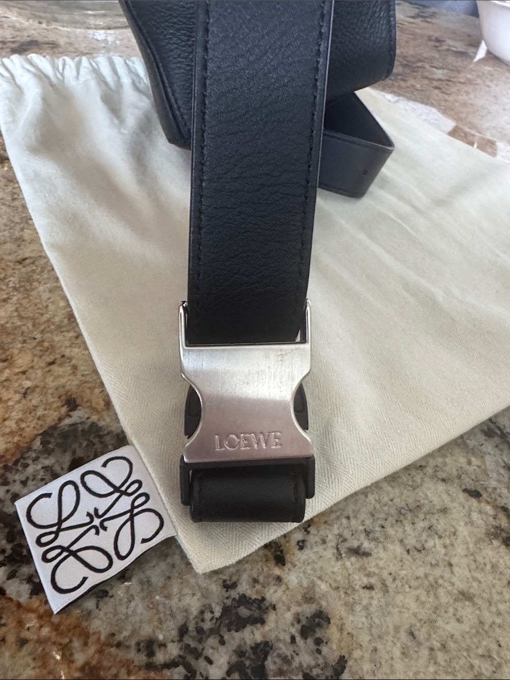 Loewe Black Leather Sling Bag - Picture 7 of 10